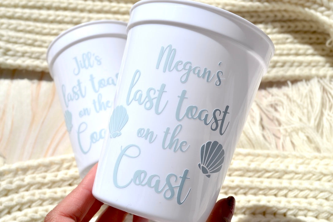 Last Toast on the Coast Cups