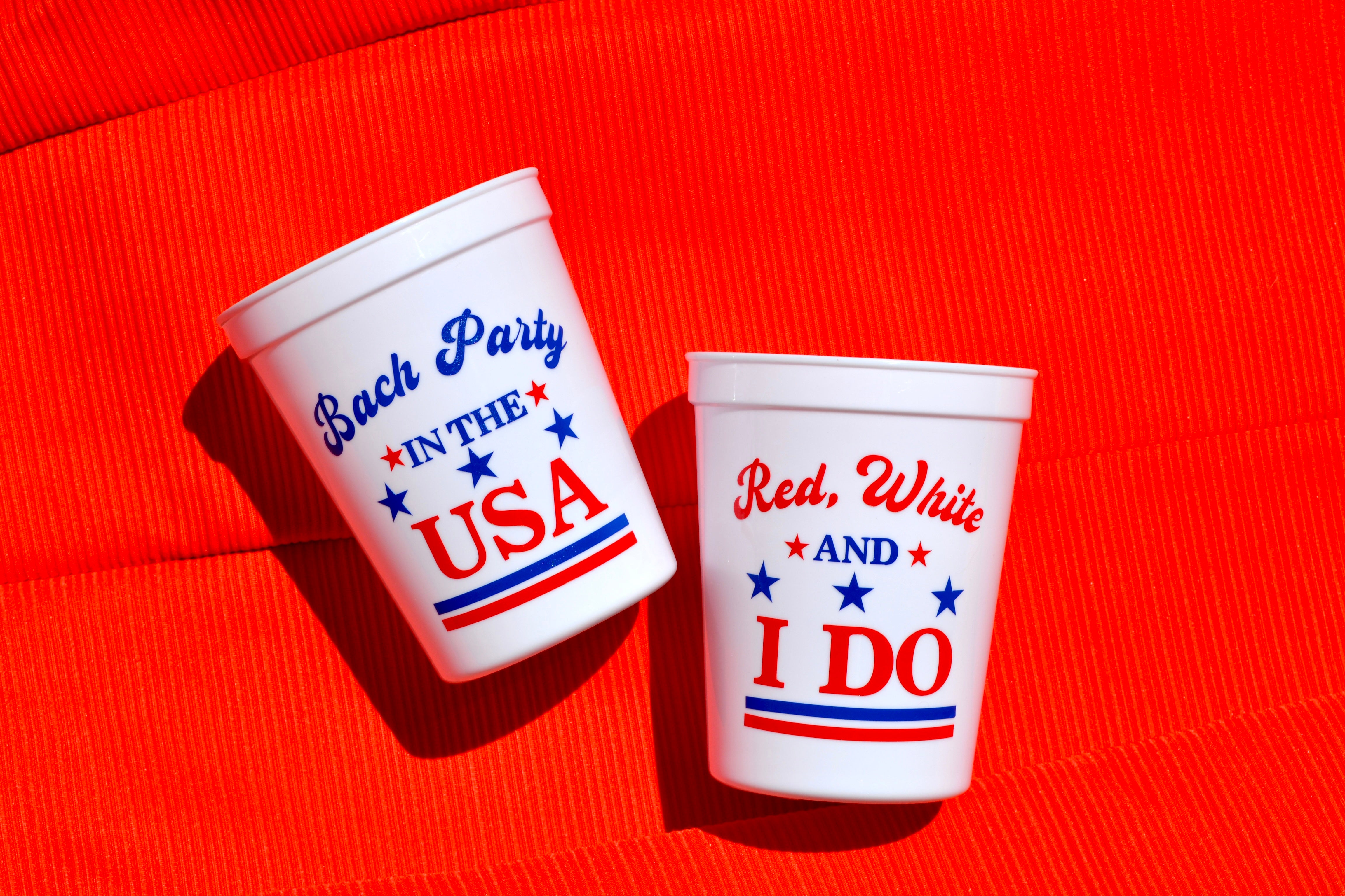 Bach Party in the USA Bachelorette Cups โ Red, White and I Do! ๐บ๐ธ