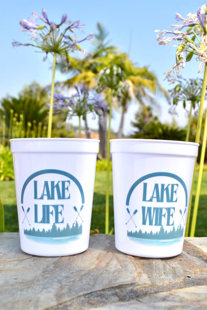 Lake Life Lake Wife Bachelorette Party Cups