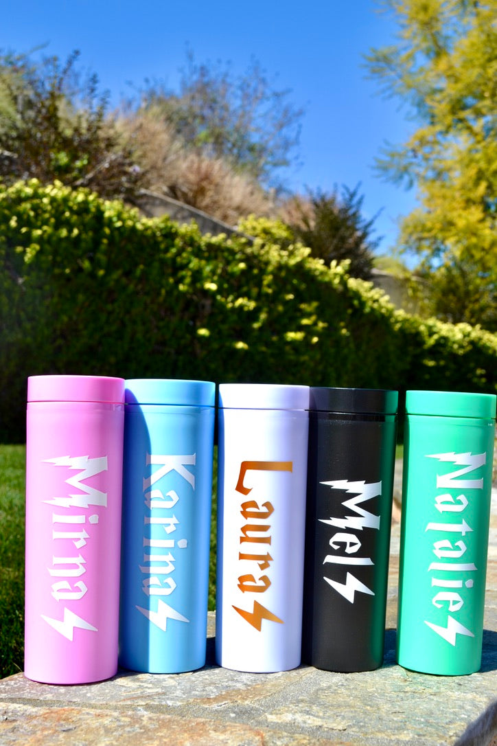 Custom Harry P Wizard Inspired Skinny Tumblers, HP Bachelorette Party Favors
