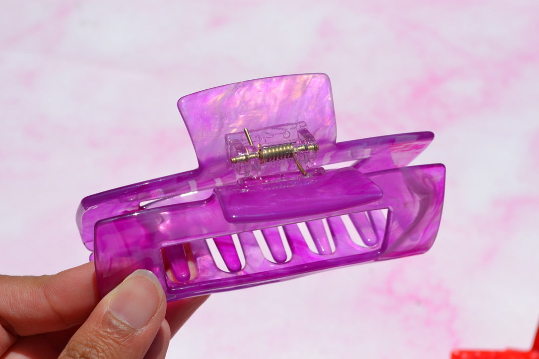Custom Neon Acetate Hair Claws