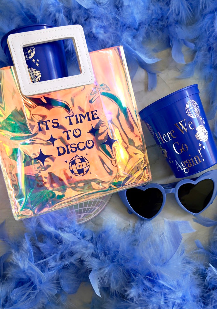 It's Time to Disco Mamma Mia Bachelorette Holographic Bag