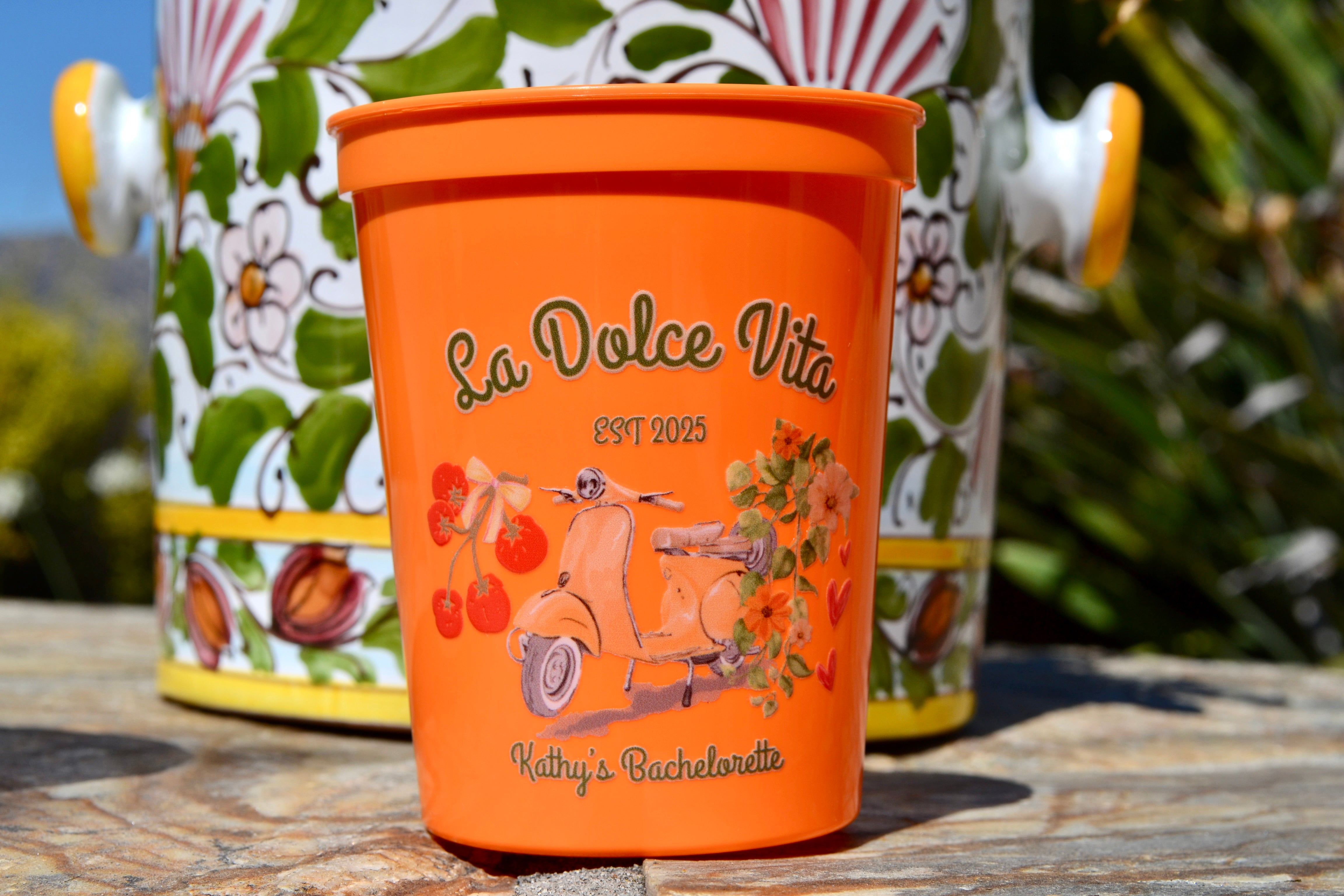 La Dolce Vite Italian Bachelorette Party Cups