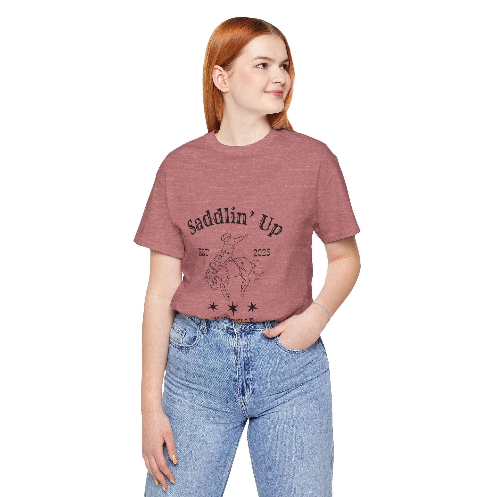 Pink Settling Down Nashville Bridesmaids T-shirt