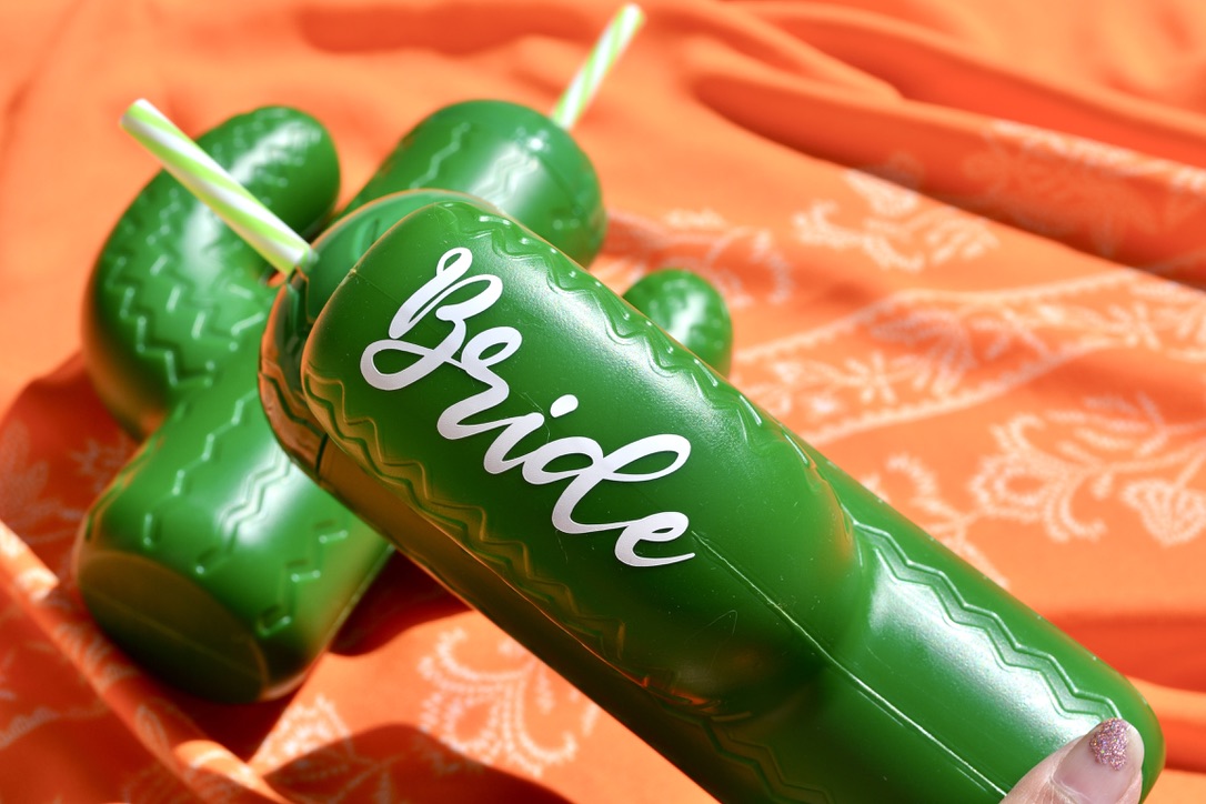 Personalized Final Fiesta Bachelorette Party Cactus Cups