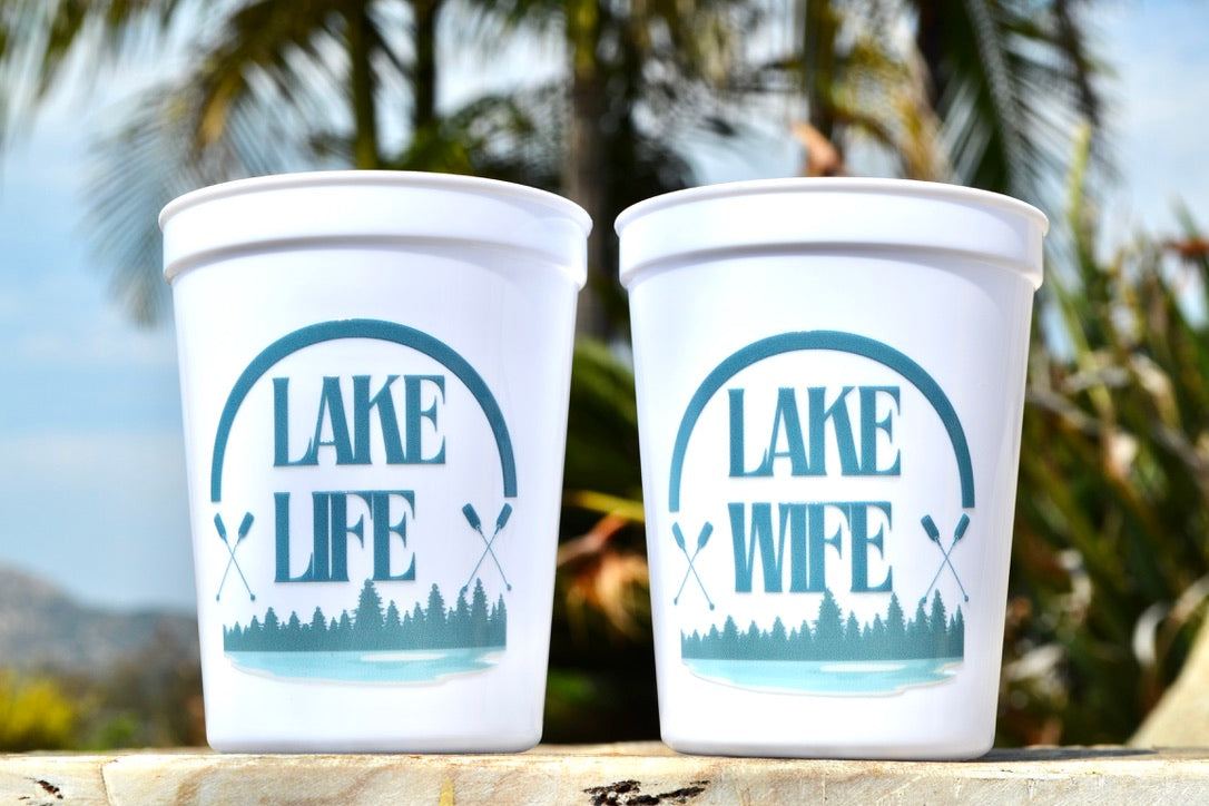 Lake Life Lake Wife Bachelorette Party Cups