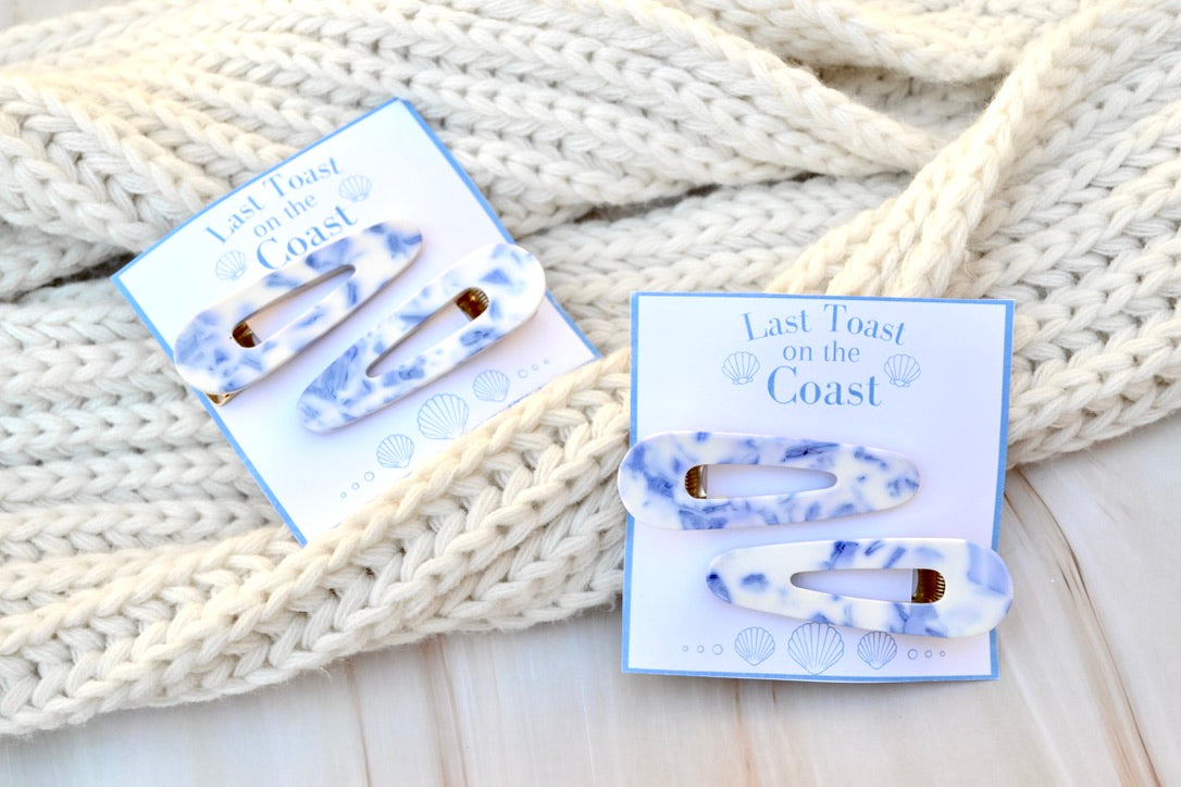 Last Toast on the Coast Bachelorette Hair Clip Favors