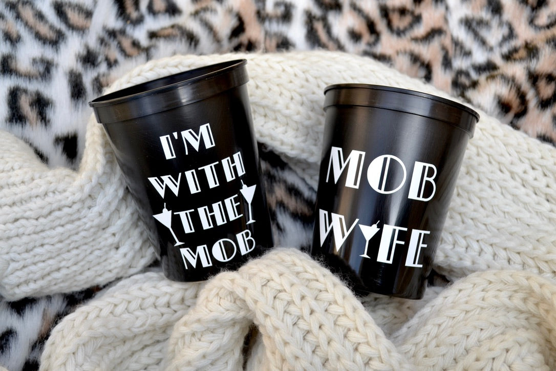 Mob Wife Bachelorette Party Cups