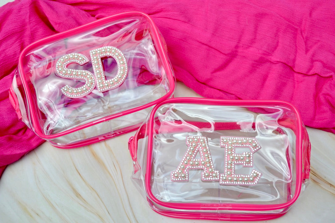 Hot Pink Personalized Wet Bikini bag