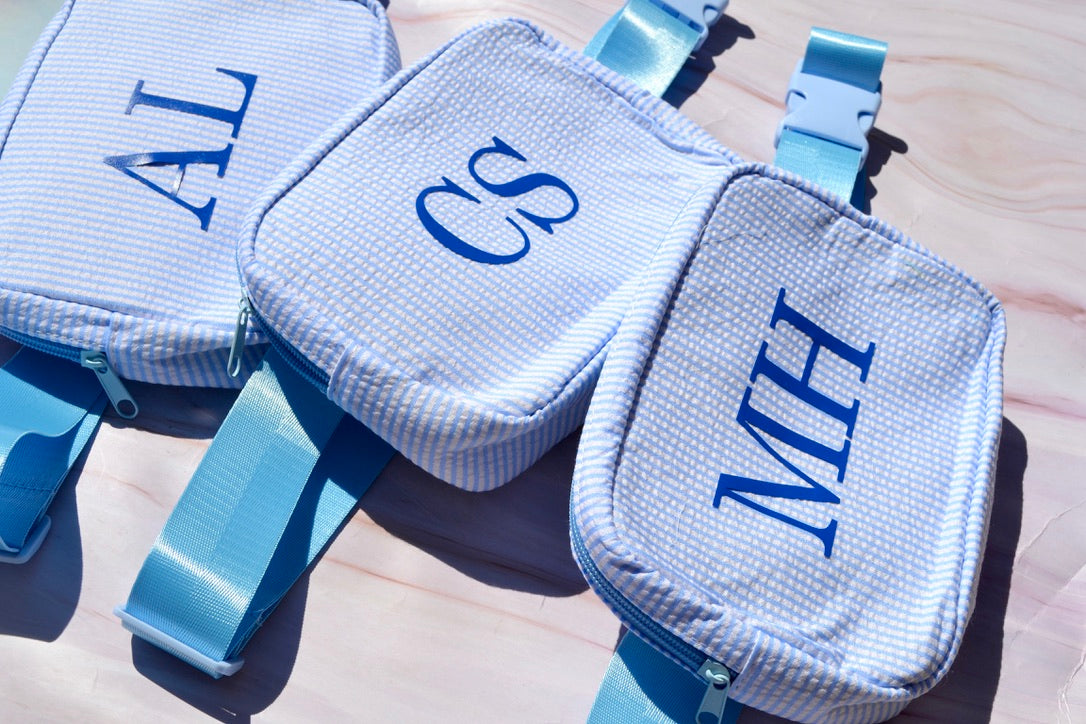 Preppy blue fanny Pack