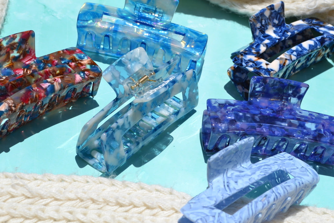 Blue Hair Claw Clip