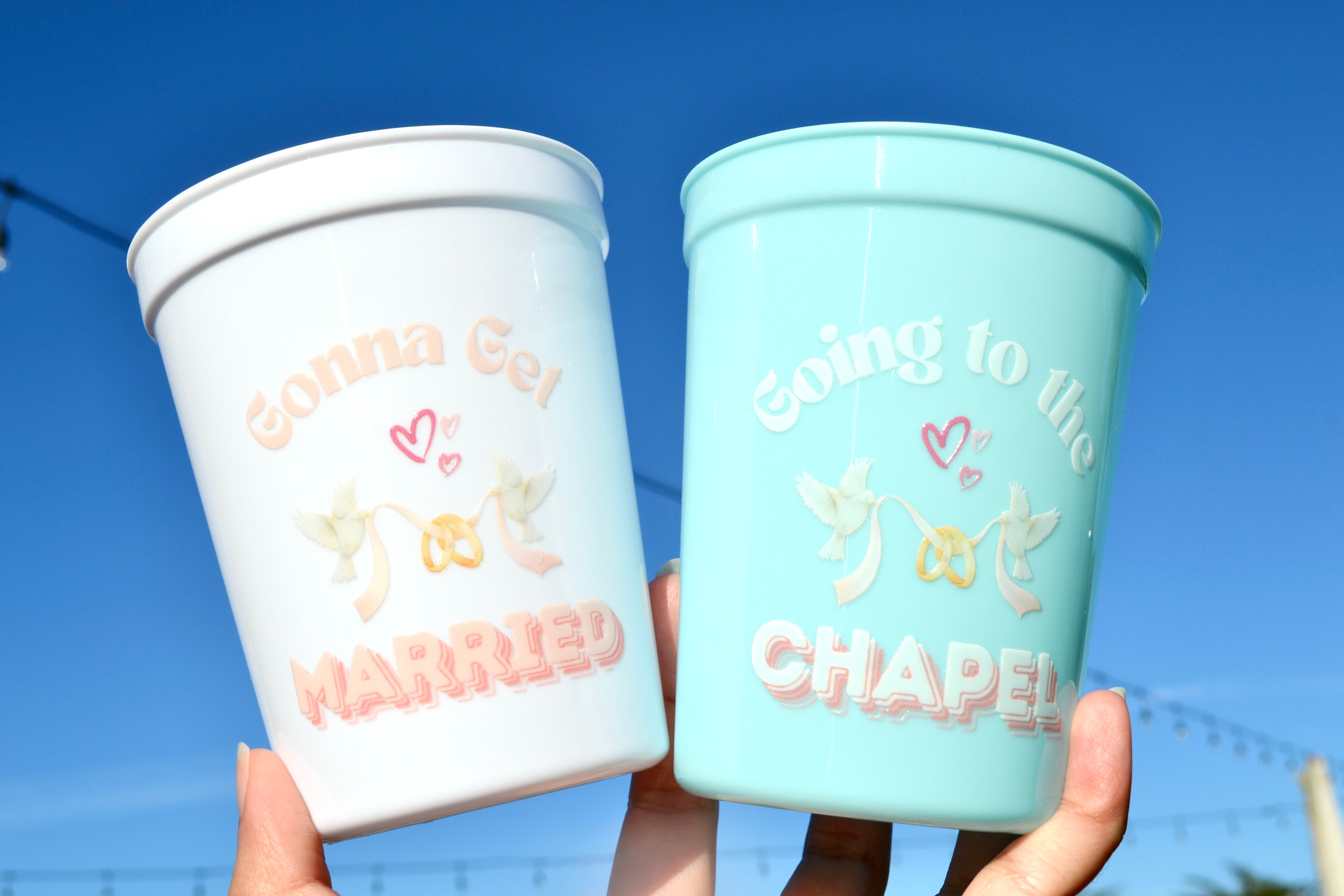 Going to the Chapel Bachelorette Cups