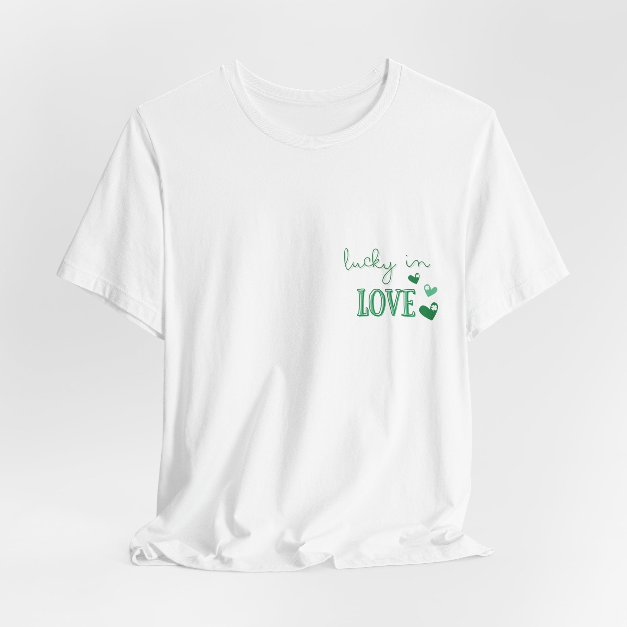 St Patricks Day Lucky in Love Bachelorette T-shirt