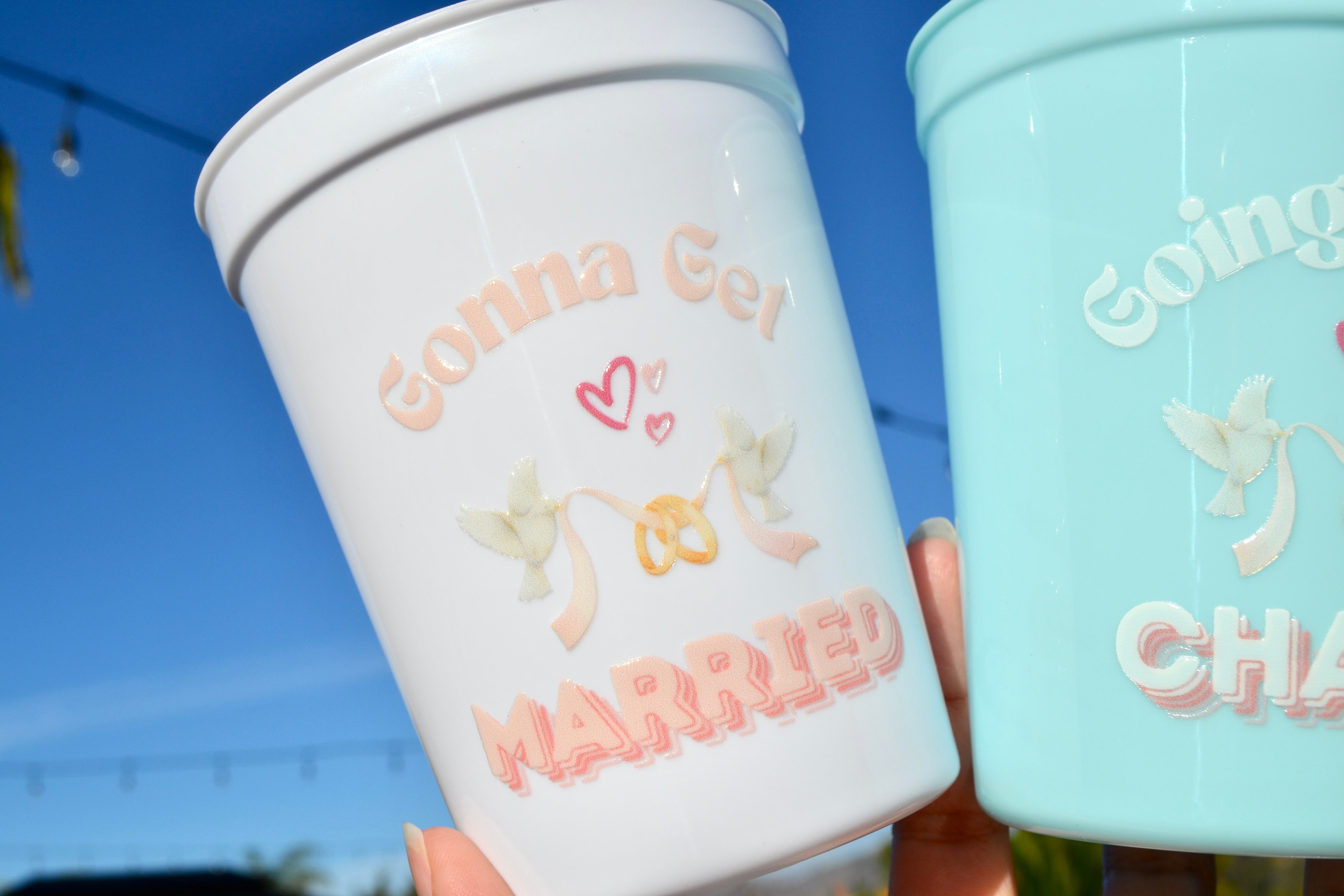 Going to the Chapel Bachelorette Cups