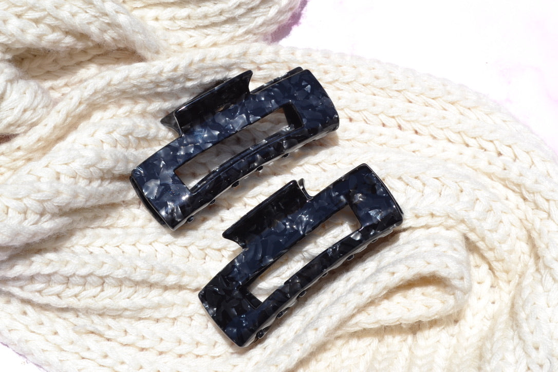 Custom Black Hair Claw Clip