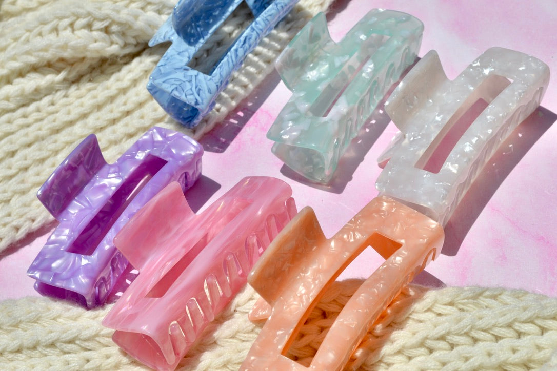 Custom Pastel Acetate Hair Claws