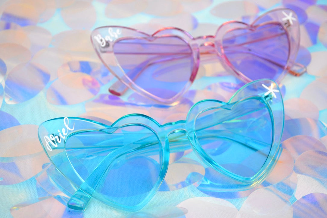 Baby Blue Heart Sunglasses