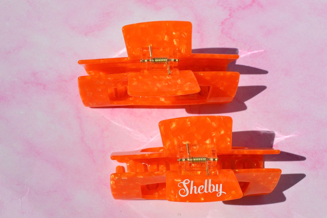 Custom Orange Hair Claw