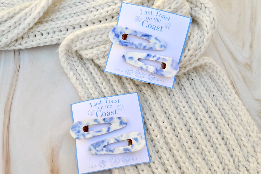 Last Toast on the Coast Bachelorette Hair Clip Favors