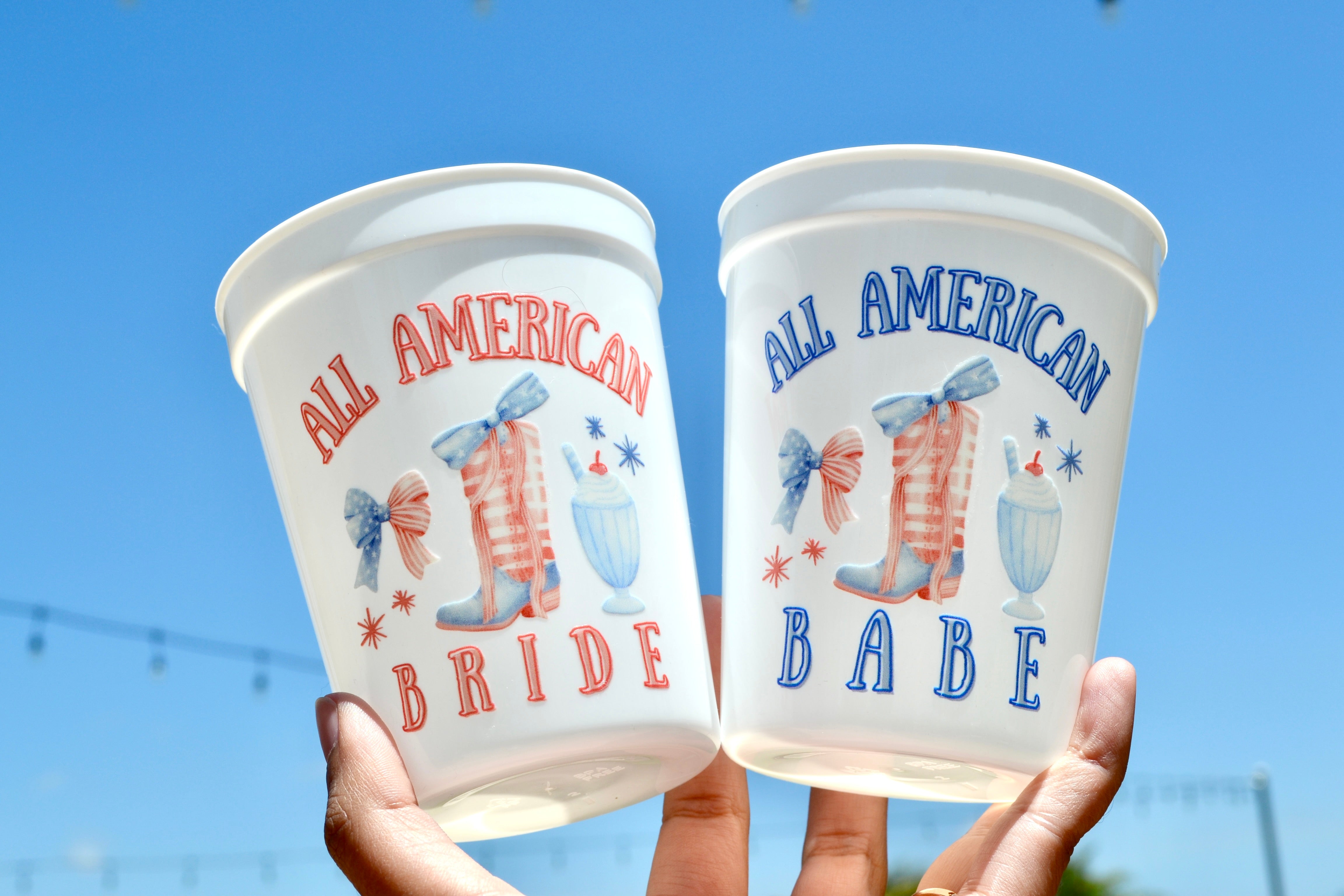 4th of July Bachelorette Cups