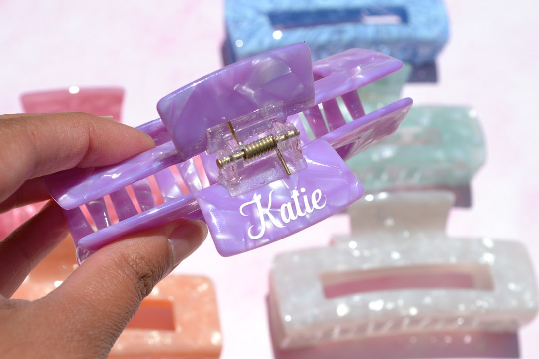 Custom Pastel Acetate Hair Claws