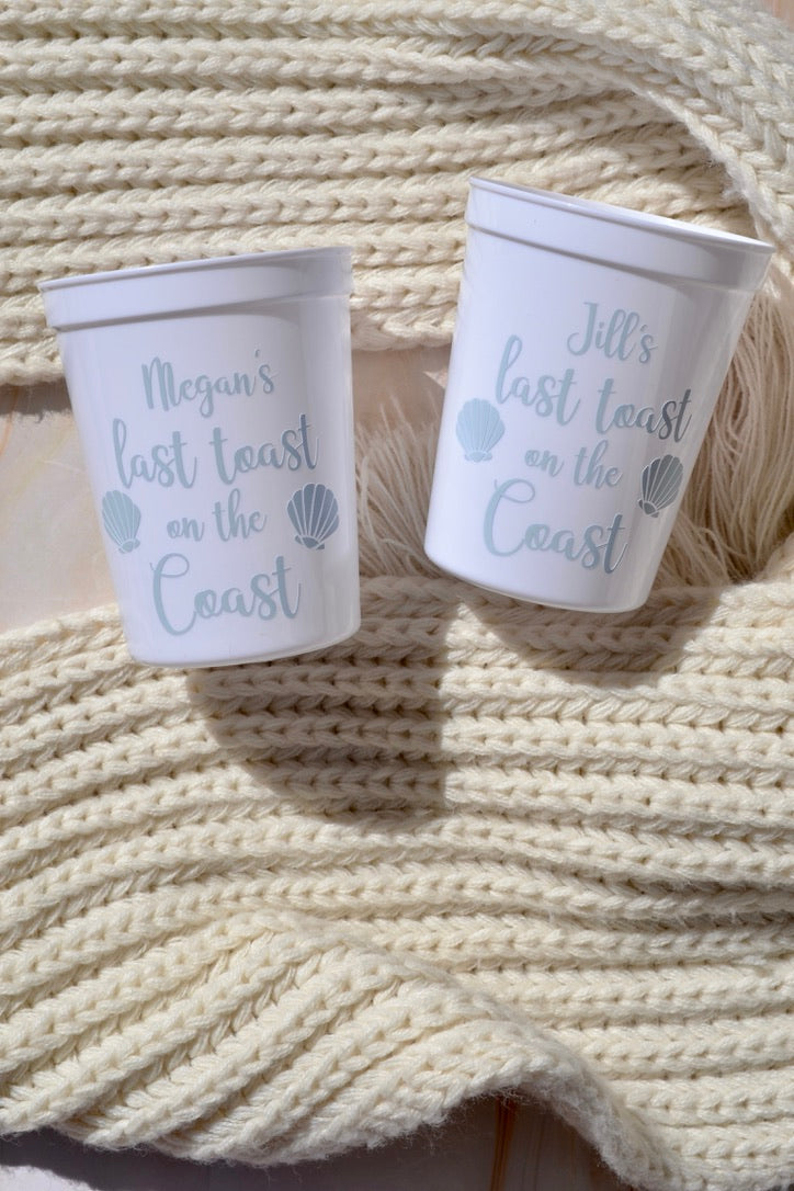Last Toast on the Coast Cups