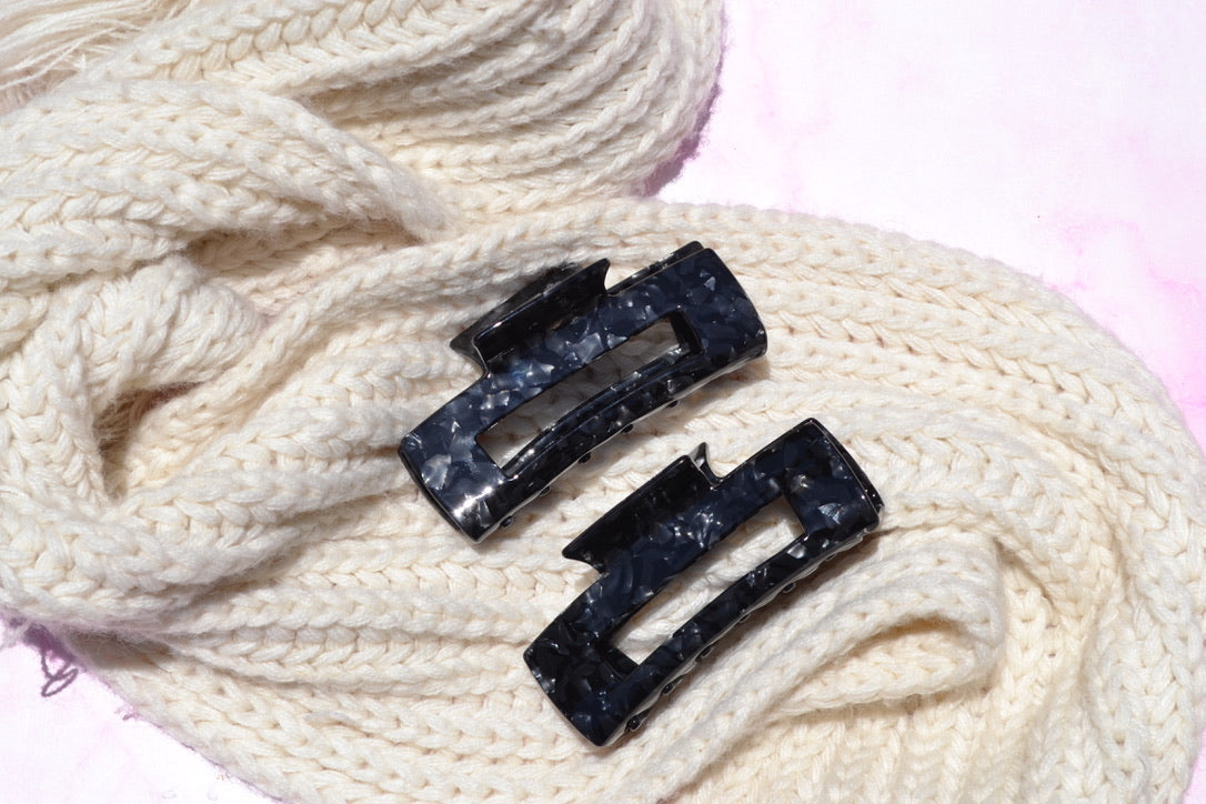 Custom Black Hair Claw Clip