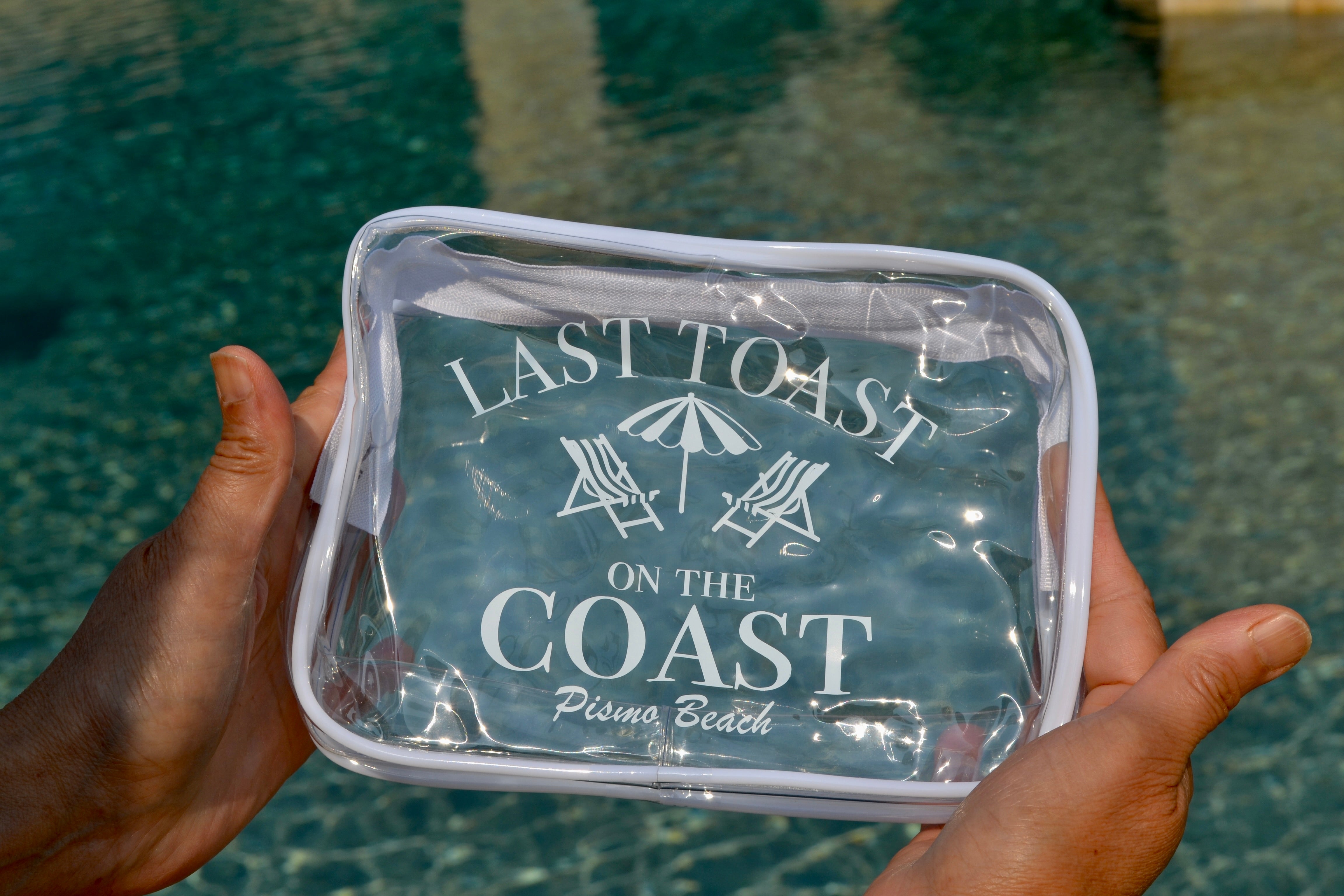 Last Toast on the Coast Bachelorette Party Personalized Wet Bikini bag