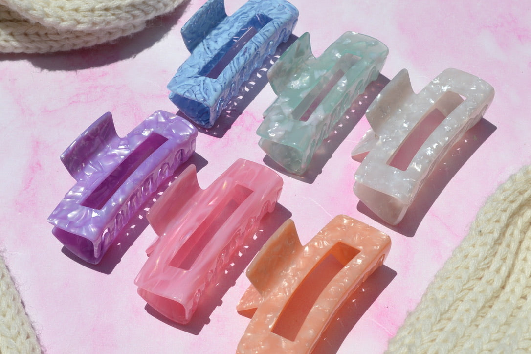 Custom Pastel Acetate Hair Claws