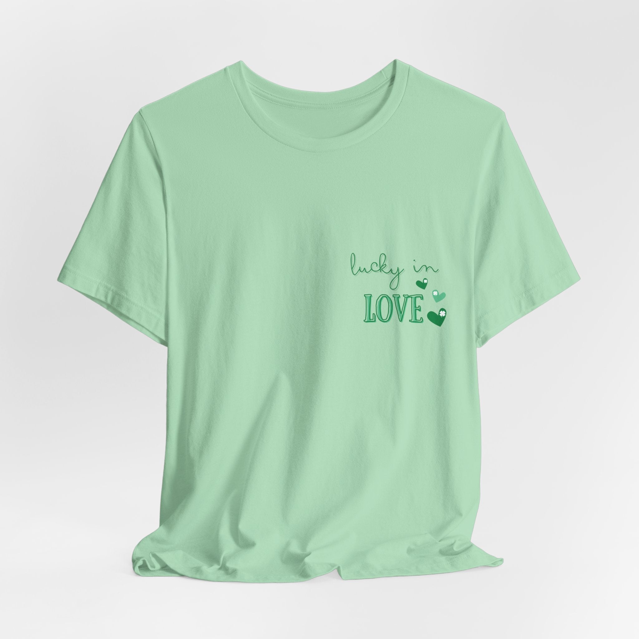 St Patricks Day Lucky in Love Bachelorette T-shirt
