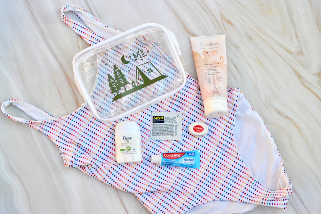 Camping Bachelorette Wet Bikini Bag, Last Trail Before the Veil Favors