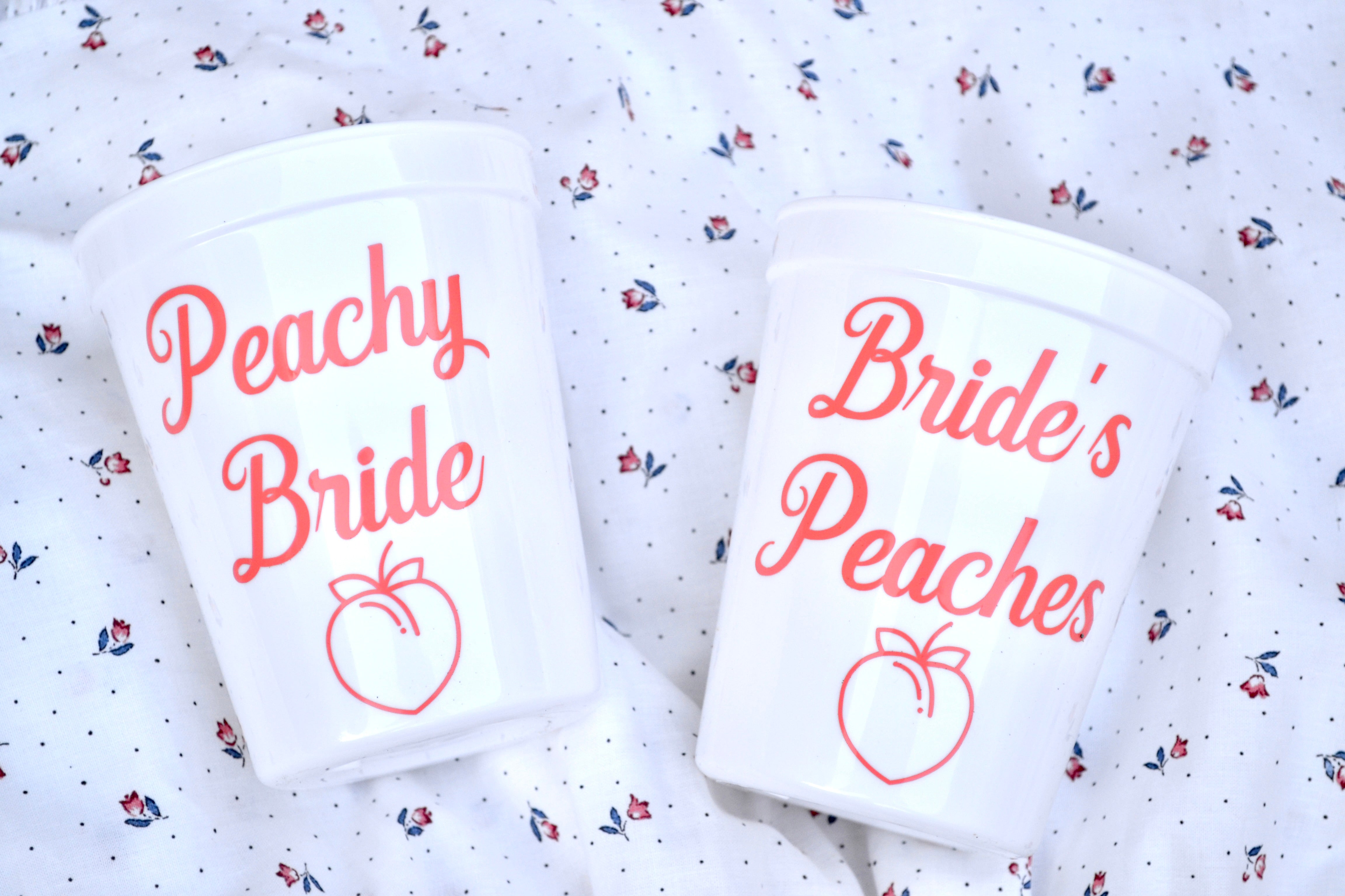 Savannah Peach Bachelorette Party Cups