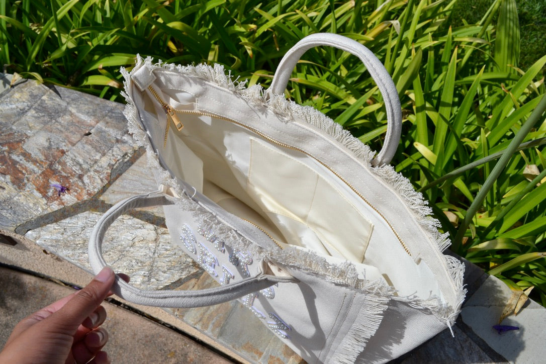 Custom "Mrs." Tote Bag – Personalized Bridal Gift