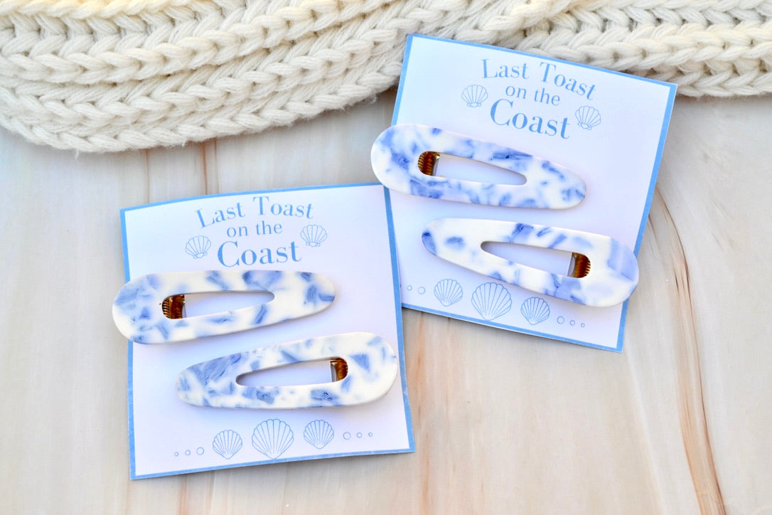 Last Toast on the Coast Bachelorette Hair Clip Favors