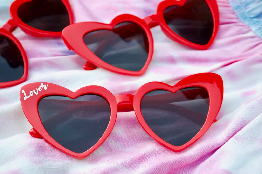 Red Taylor Swift Heart Lover Sunglasses Lover