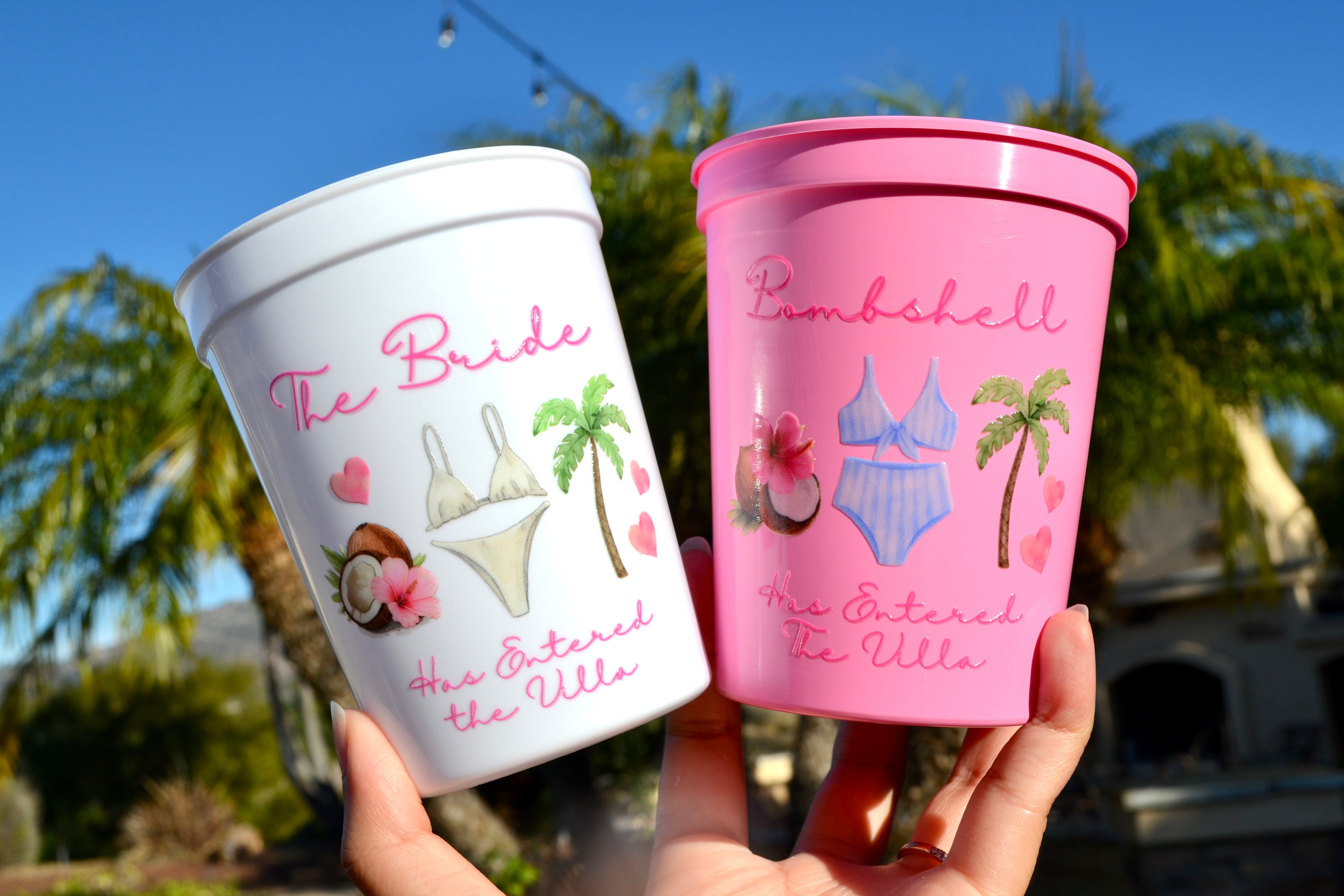 Bachelorette Island Cups