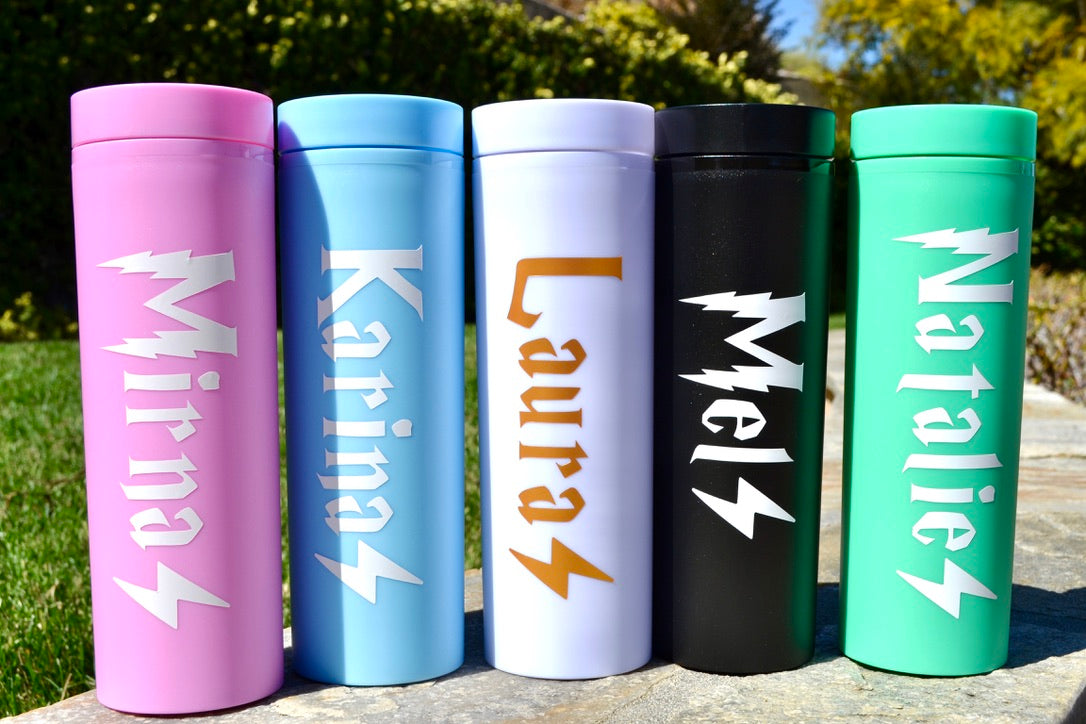 Custom Harry P Wizard Inspired Skinny Tumblers, HP Bachelorette Party Favors