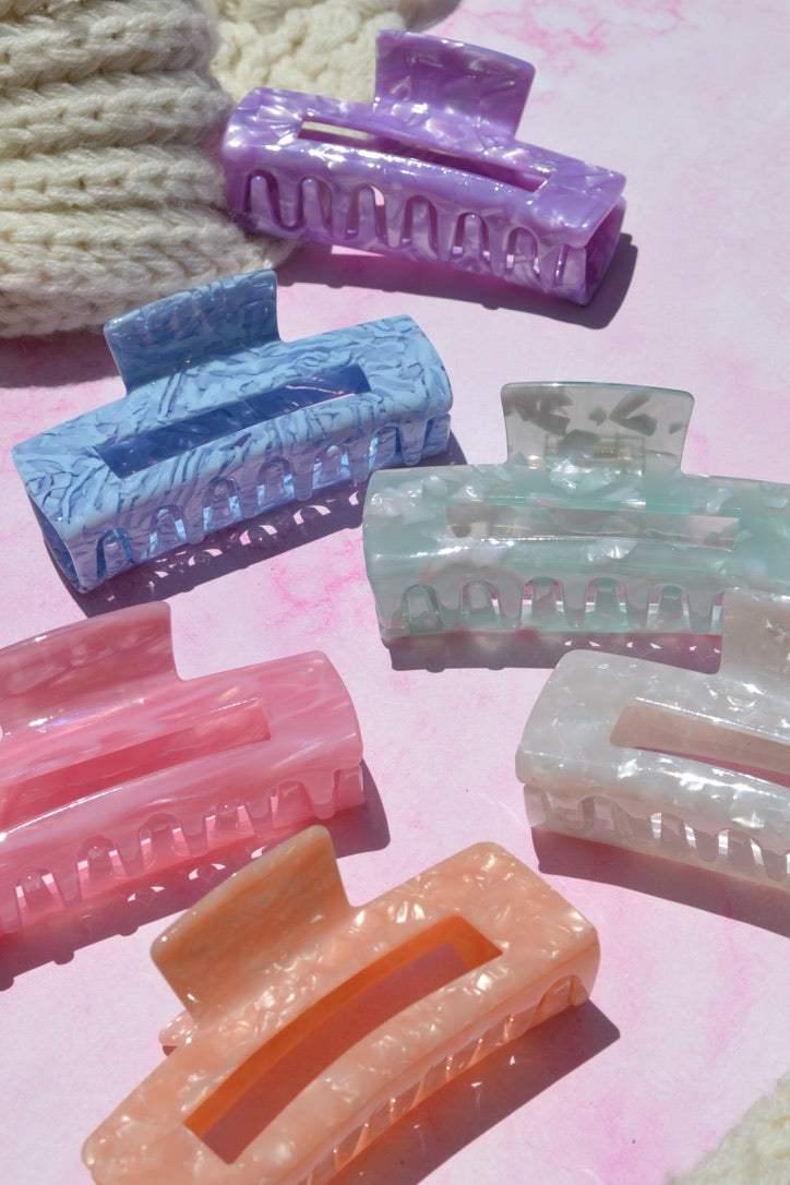 Custom Pastel Acetate Hair Claws