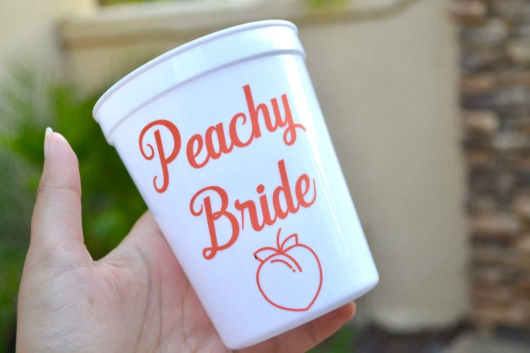 Savannah Peach Bachelorette Party Cups