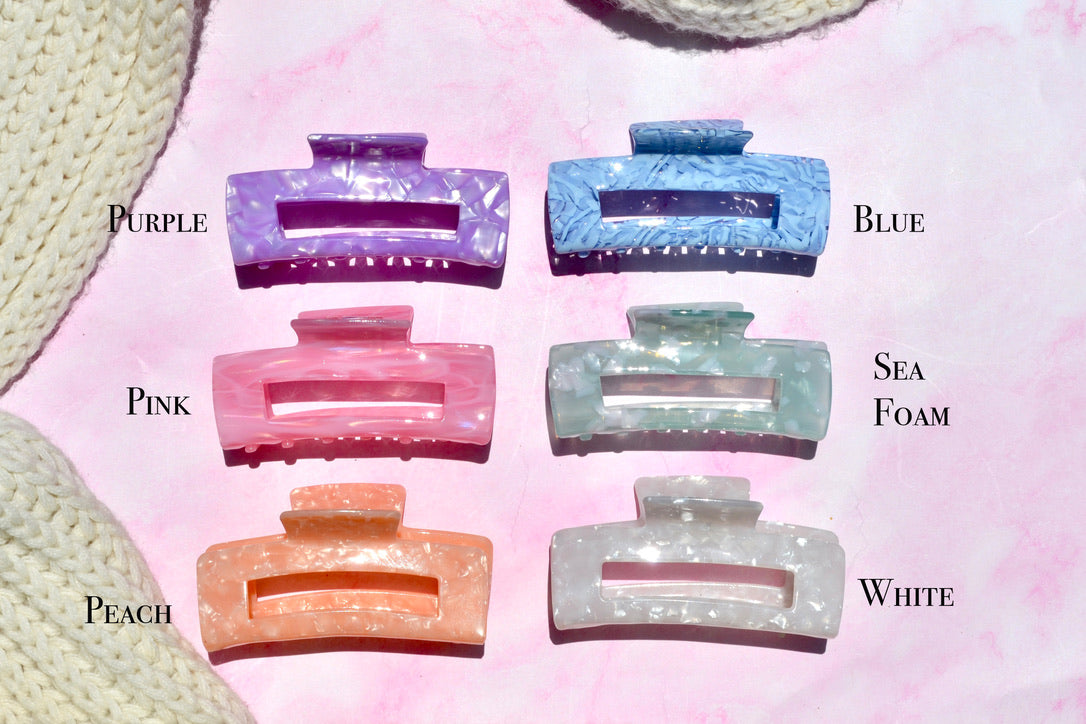 Custom Pastel Acetate Hair Claws
