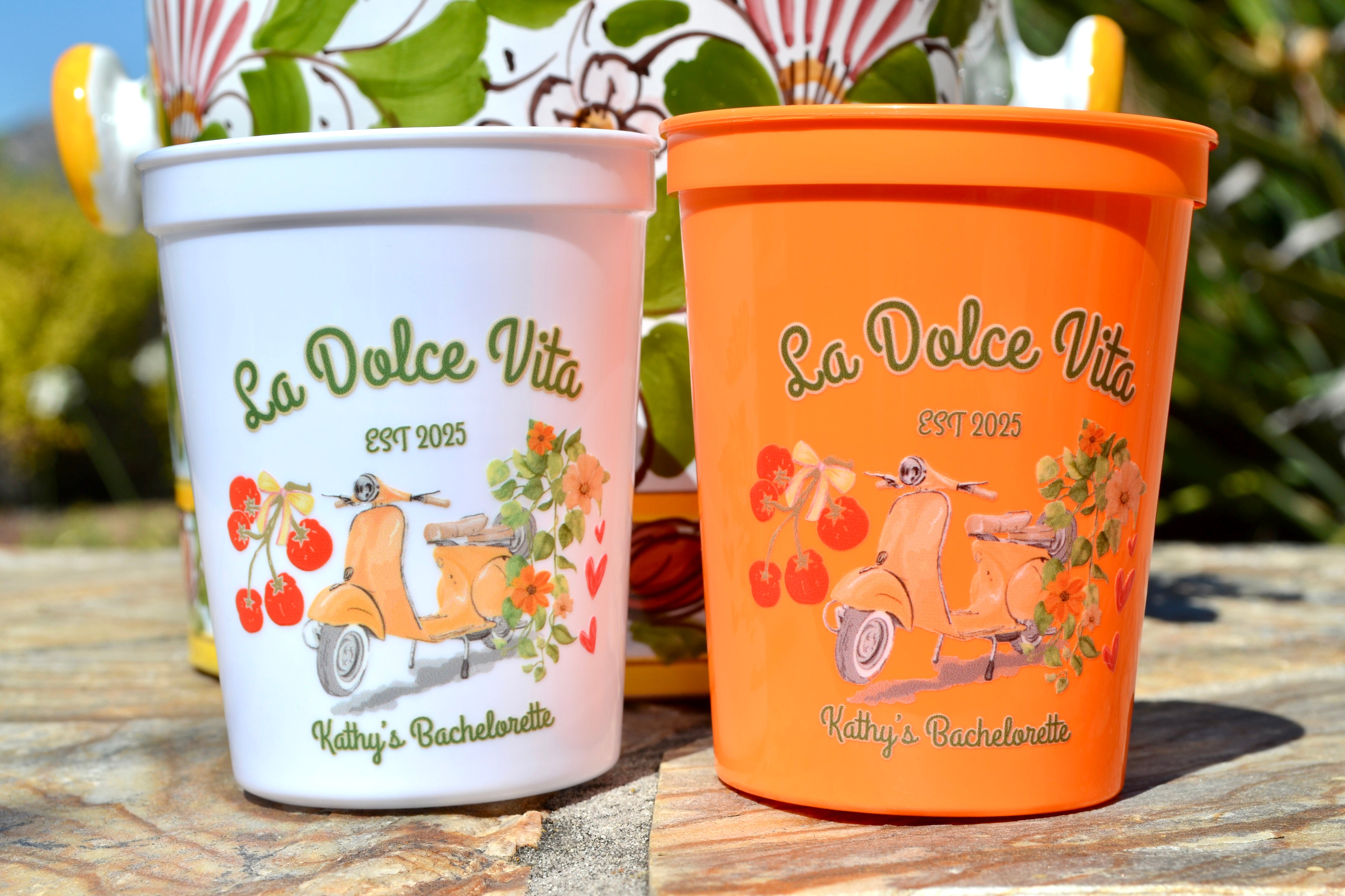 La Dolce Vite Italian Bachelorette Party Cups