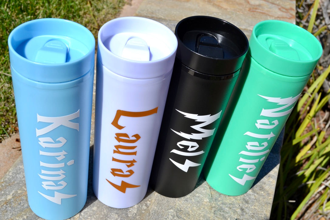 Custom Harry P Wizard Inspired Skinny Tumblers, HP Bachelorette Party Favors