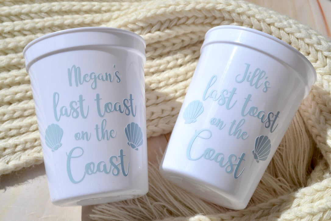 Last Toast on the Coast Cups