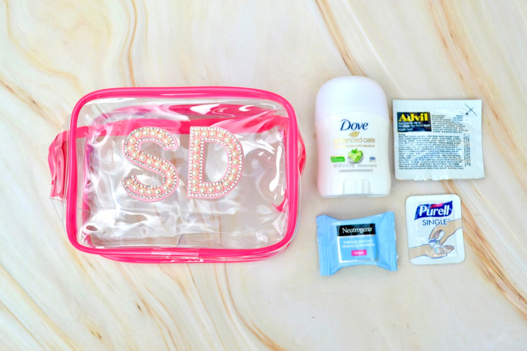 Hot Pink Personalized Wet Bikini bag