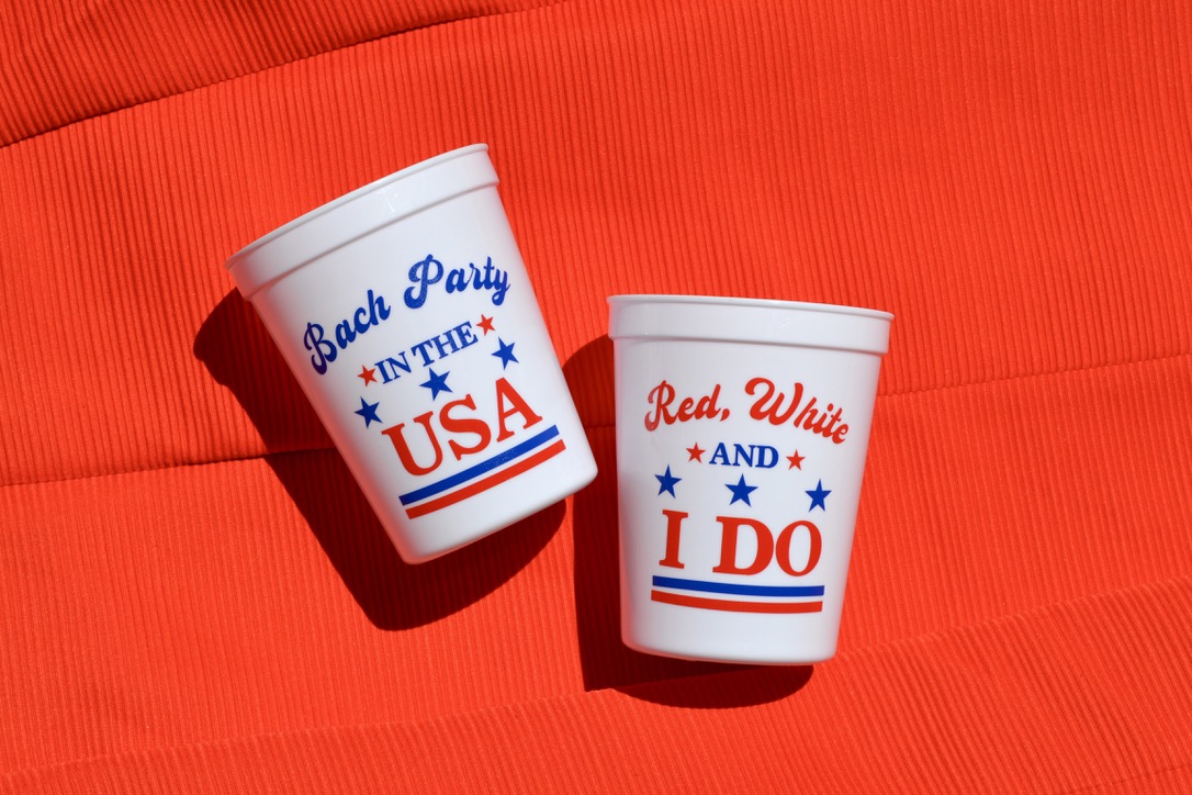 Bach Party in the USA Bachelorette Cups โ Red, White and I Do! ๐บ๐ธ