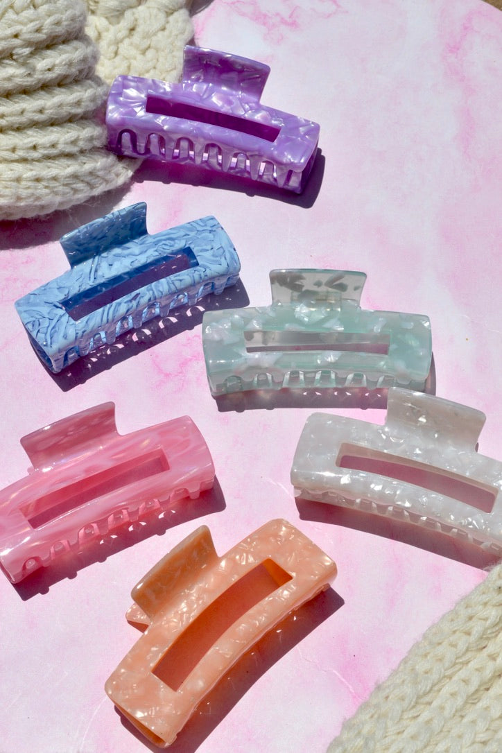 Custom Pastel Acetate Hair Claws