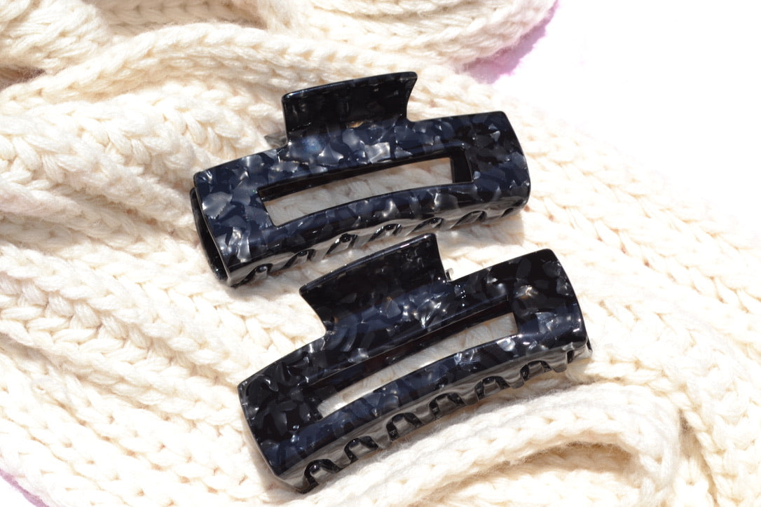 Custom Black Hair Claw Clip