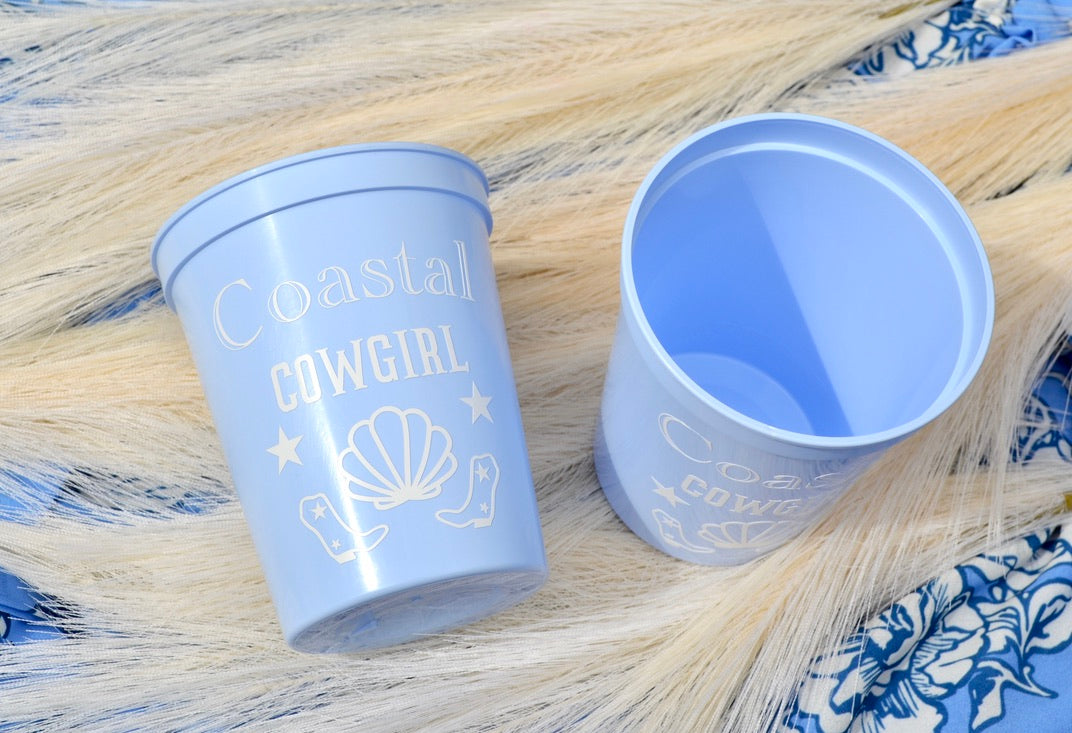 Coastal Cowgirl Bachelorette Bridal Shower Party Cups