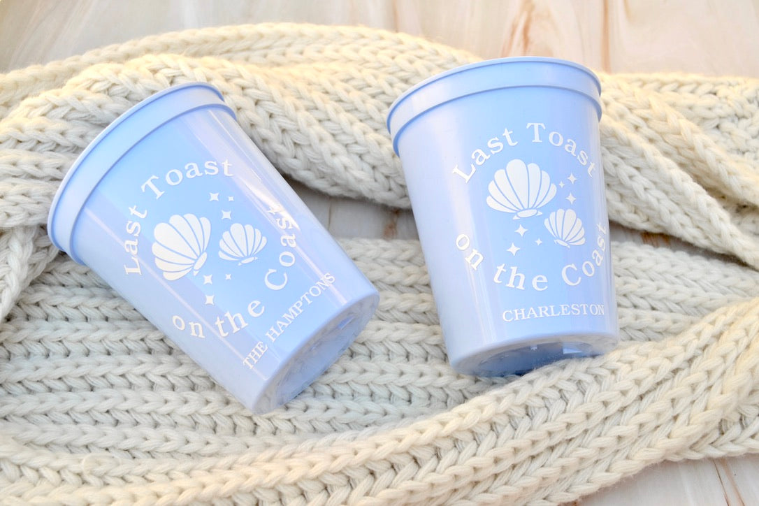 Destination Last toast on the Coast Bachelorette Party Cups