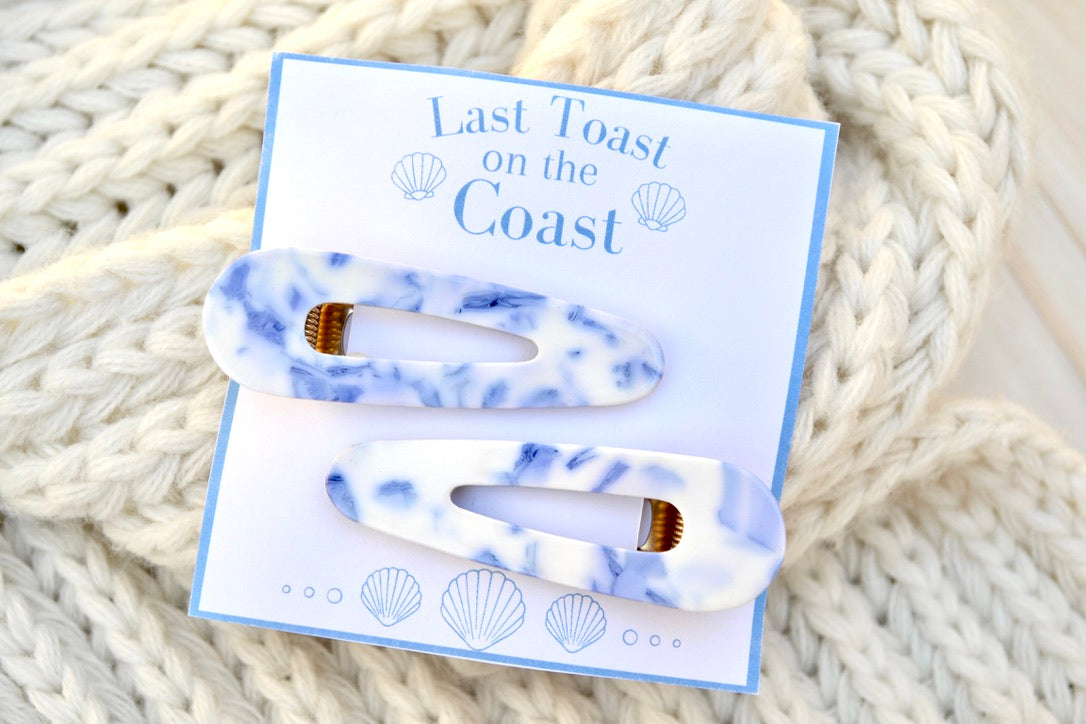 Last Toast on the Coast Bachelorette Hair Clip Favors
